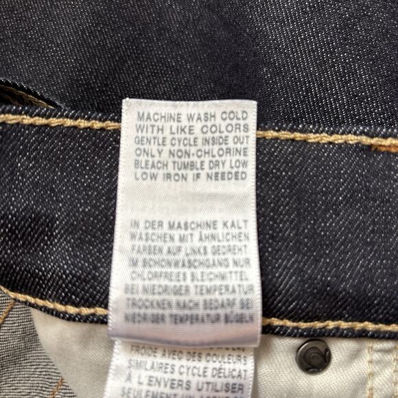 True Religion Geno Flap Relaxed Slim Fit Jeans Denim 34x34 Stretch Dark Wash - Picture 13 of 13